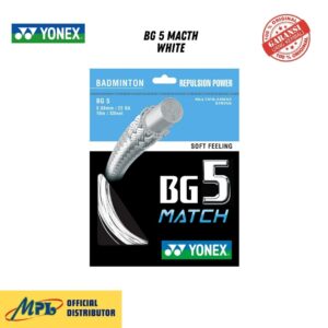 SENAR BADMINTON YONEX BG 5 MATCH WHITE
