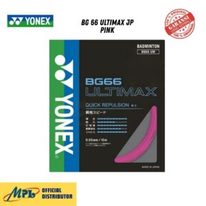SENAR BADMINTON YONEX BG 66 ULTIMAX JP PINK
