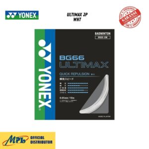 SENAR BADMINTON YONEX BG 66 ULTIMAX JP WHITE