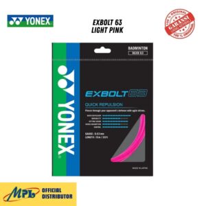 SENAR BADMINTON YONEX EXBOLT 63 LIGHT PINK