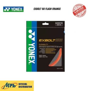 SENAR BADMINTON YONEX EXBOLT 68 FLASH ORANGE