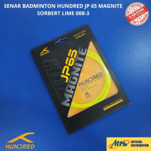 SENAR BADMINTON HUNDRED JP 65 MAGNITE SORBERT LIME 008-3