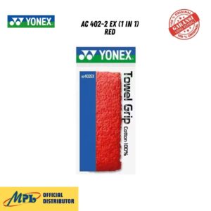 GRIP BADMINTON YONEX AC 402-2 EX (1 IN 1) RED