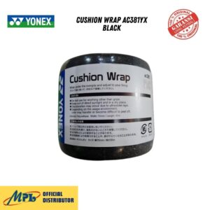 GRIP BADMINTON YONEX CUSHION WRAP AC381YX BLACK