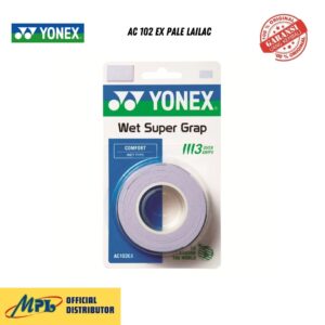 GRIP BADMINTON YONEX WET SUPER GRAP AC 102 EX PALE LAILAC