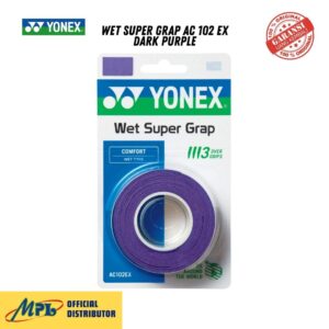 GRIP BADMINTON YONEX WET SUPER GRAP AC 102 EX DARK PURPLE