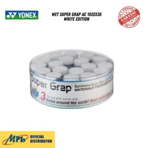 GRIP BADMINTON YONEX WET SUPER GRAP AC 102EX36 WHITE EDITION