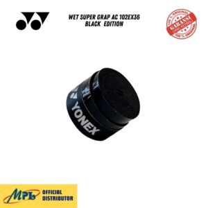 GRIP BADMINTON YONEX WET SUPER GRAP AC 102EX36 BLACK EDITION