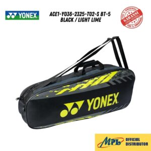 TAS BADMINTON YONEX ACE1-Y036-2325-T02-S BT-5 BLACK / LIGHT LIME