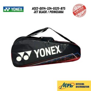 TAS BADMINTON YONEX ACE2-Q014-324-0325-BT5 JET BLACK/POINCIANA
