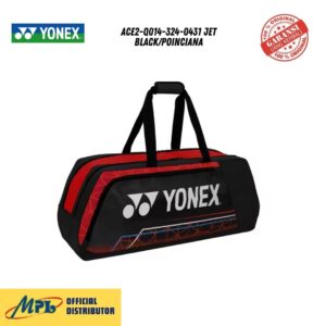 TAS BADMINTON YONEX ACE2-Q014-324-0431 JET BLACK/POINCIANA