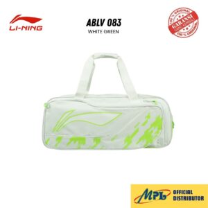 TAS BADMINTON LI-NING SQUARE BAG WHITE GREEN ABLV083-2