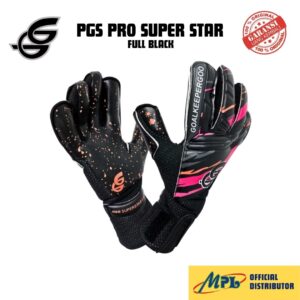SARUNG TANGAN KEEPER PGS PRO SUPER STAR FULL BLACK