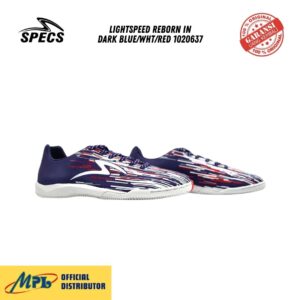 SEPATU FUTSAL SPECS LIGHTSPEED REBORN IN DARK BLUE/WHT/RED 1020637