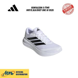SEPATU RUNNING ADIDAS RUNFALCON 6 FTWR WHT/C.BLK/GREY ONE IH 9526