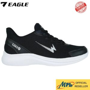 SEPATU RUNNING EAGLE ATLAS HITAM/PUTIH ( 37-44 )
