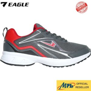 SEPATU RUNNING EAGLE OVERDRIVE ABU TUA/MERAH ( 37- 45 )
