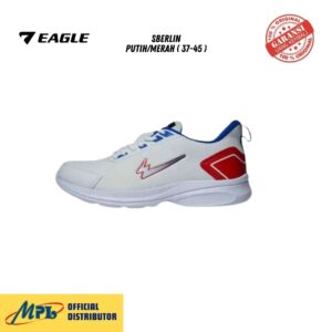SEPATU RUNNING EAGLE BERLIN PUTIH/MERAH ( 37-45 )