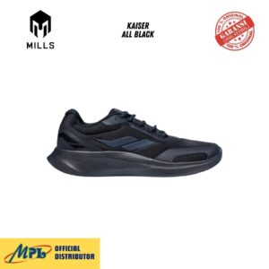 SEPATU RUNNING MILLS KAISER ALL BLACK 9106402