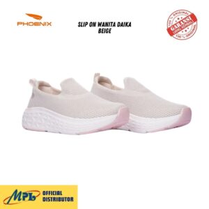 SEPATU RUNNING PHOENIX SLIP ON DAIKA BEIGE