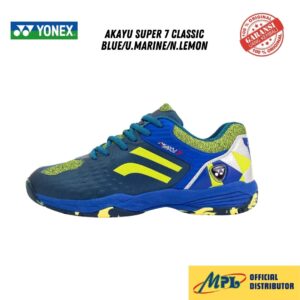 SEPATU BADMINTON YONEX AKAYU SUPER 7 CLASSIC BLUE/U.MARINE/N.LEMON