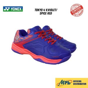 SEPATU BADMINTON YONEX TOKYO 4 V.VIOLET/SPICE RED