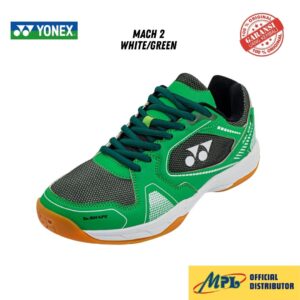 SEPATU BADMINTON YONEX MACH 2 WHITE/GREEN