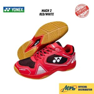 SEPATU BADMINTON YONEX MACH 2 RED/WHITE