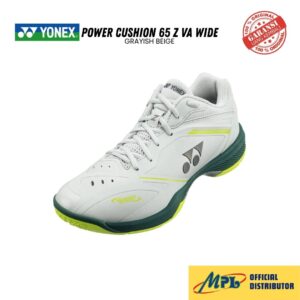 SEPATU BADMINTON YONEX POWER CUSHION 65 Z VA WIDE GRAYISH BEIGE + COVER