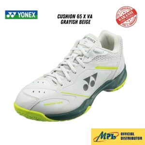 SEPATU BADMINTON YONEX POWER CUSHION 65 X VA GRAYISH BEIGE