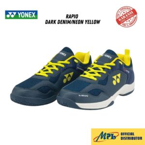 SEPATU BADMINTON YONEX RAPIO DARK DENIM/NEON YELLOW
