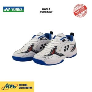 SEPATU BADMINTON YONEX MACH 3 WHITE/NAVY
