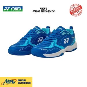 SEPATU BADMINTON YONEX MACH 3 STRONG BLUE/AQUATIC