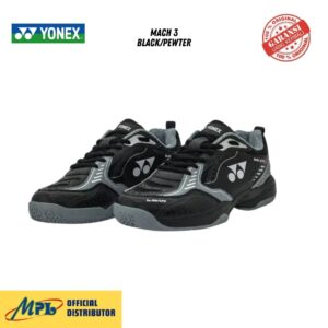 SEPATU BADMINTON YONEX MACH 3 BLACK/PEWTER