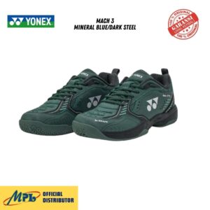 SEPATU BADMINTON YONEX MACH 3 MINERAL BLUE/DARK STEEL