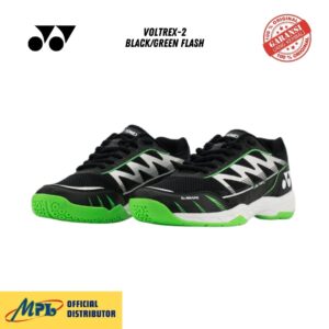 SEPATU BADMINTON YONEX VOLTREX-2 BLACK/GREEN FLASH