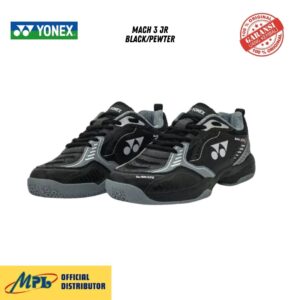 SEPATU BADMINTON YONEX MACH 3 JR BLACK/PEWTER