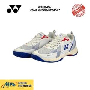 SEPATU BADMINTON YONEX HYPERBOOM POLAR WHT/GALAXY COBALT