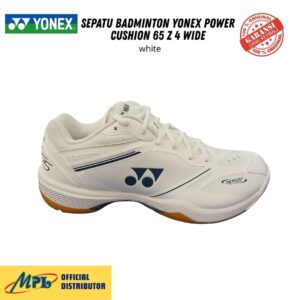 SEPATU BADMINTON YONEX POWER CUSHION 65 Z 4 WIDE WHITE
