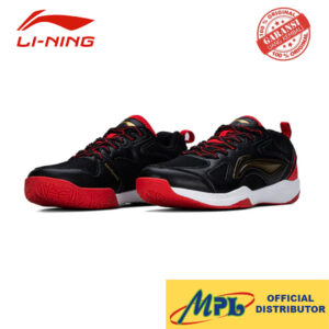 SEPATU BADMINTON LI-NING AERO SPEED BLK/RED/GOLD 029-1