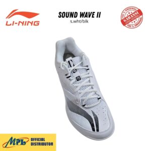 SEPATU BADMINTON LI-NING SOUND WAVE IV S.WHT/BLK AYTV015-4