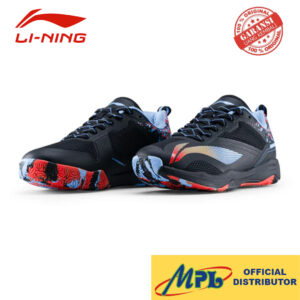 SEPATU BADMINTON LI-NING HYPERSONIC IV BLK/BLUE/GOLD/RED 073-3
