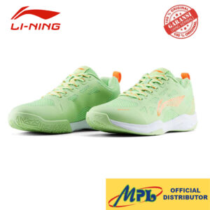 SEPATU BADMINTON LI-NING AERO FLY II A.GREEN/ORG/WHT 067-3