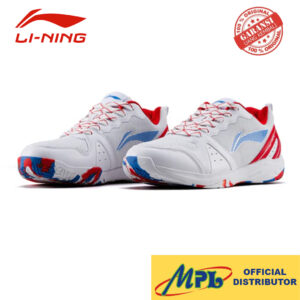 SEPATU BADMINTON LI-NING AERO FLOW WHT/RED/BLUE 075-1