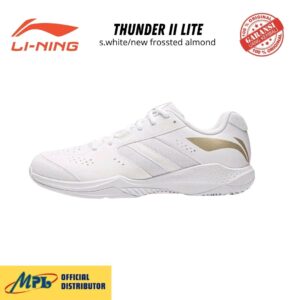 SEPATU BADMINTON LI-NING THUNDER 2 LITE S.WHT/NEW FROSSTED ALMOND AYTW 003-1S