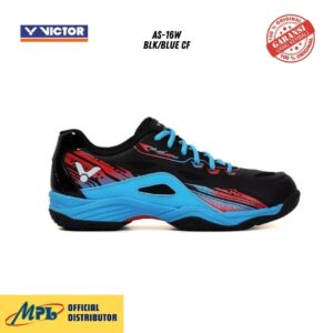 SEPATU BADMINTON VICTOR AS-16W+ BLK/BLUE CF