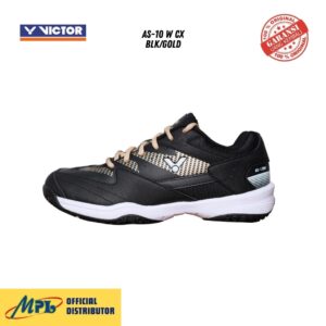 SEPATU BADMINTON VICTOR AS-10 W CX BLK/GOLD
