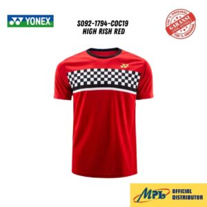 T-SHIRT TANGAN PENDEK YONEX RM-S092-1794-COC19 HIGH RISH RED