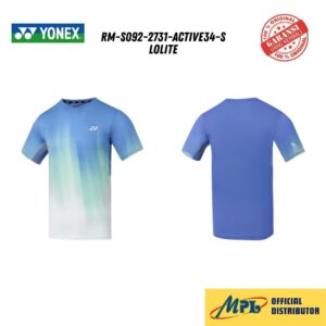 T-SHIRT TANGAN PENDEK YONEX RM-S092-2731-ACTIVE34-S LOLITE