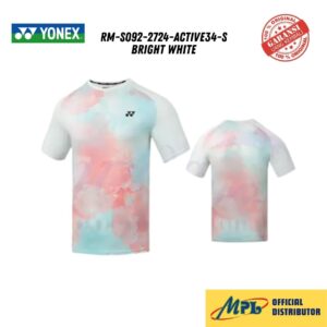 T-SHIRT TANGAN PENDEK YONEX RM-S092-2724-ACTIVE34-S BRIGHT WHITE